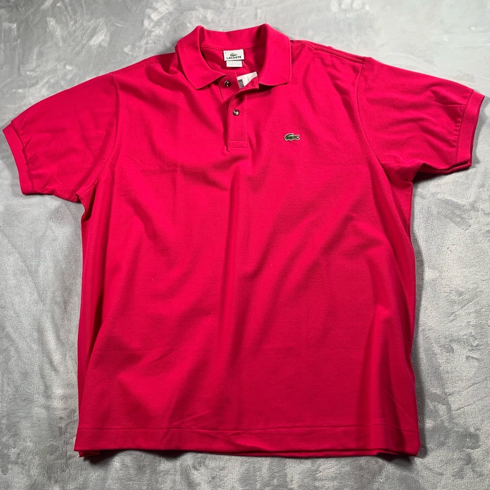Lacoste Pink Polo Shirt Classic Style
